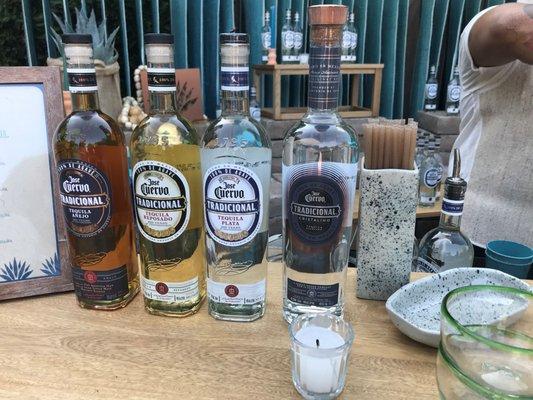 A nice selection of Jose Cuervo Tequila