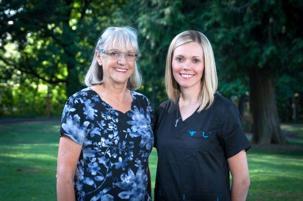 Our hygienists, Maggie and Malvina.