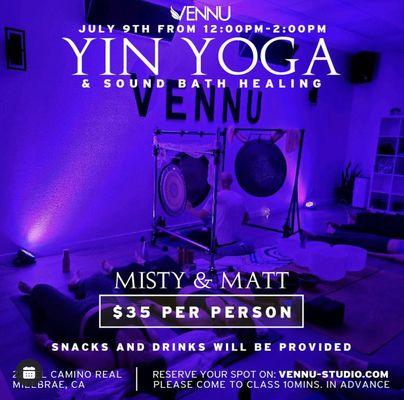 Yin yoga & sound bowl