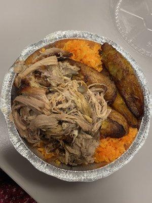 Pernil (Roasted Pork) with Yellow Rice $14.14