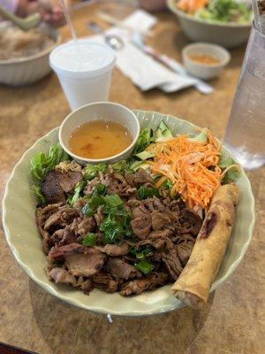 Bun thit nuong cha gio