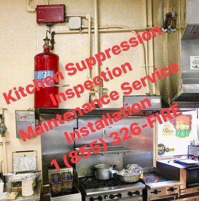 Kitchen Suppression Inspection Maintenance Service Installation