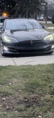 A Tesla model S