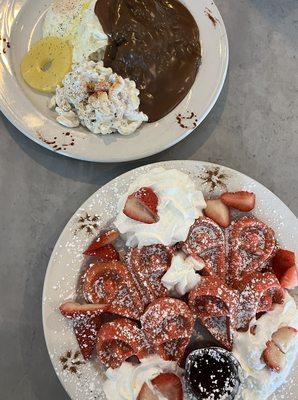 Loco Moco + Pretty in Pink Waffle Hearts