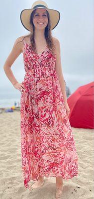 I love my new dress I purchased so much, I wore it to Capitola Beach!