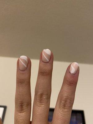 Chipped after 5 days. I work an office job so...