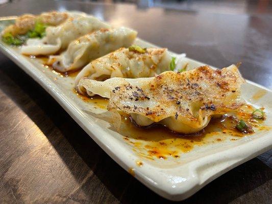 Pot stickers.