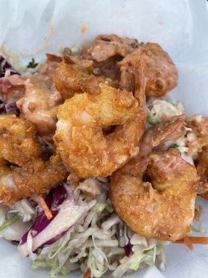 Tonight's special is Bang Bang Shrimp with Asian Coleslaw!  Hubby says it's perfectly spiced!