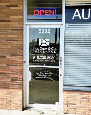 Jack Chew & Co. Insurance. We welcome you to stop by our convenient location!