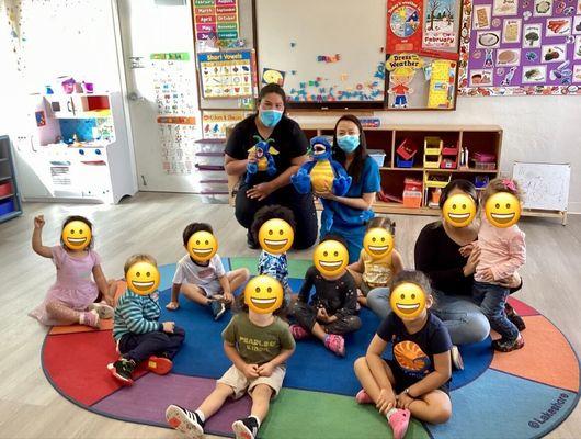 Dr. Nancy volunteering at a local preschool for a healthcare presentation. 
Let our office know if you would like us to visit your school.