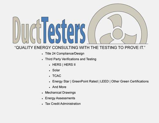 Offering a number of energy consulting and verification services.