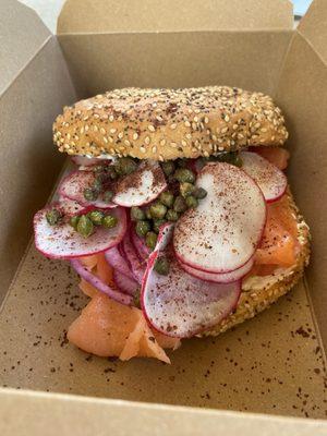 Salmon Bagel ($18.50)