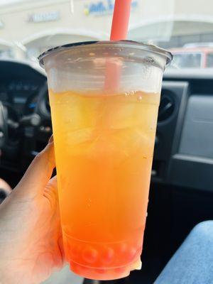 Peach iced tea