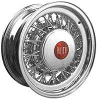 Buick wire wheels by Truespoke. 15-18 inch diameters. Wire wheel and white wall tire packages available.