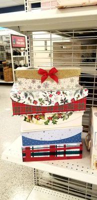 Christmas theme gift boxes and can be used as storage too.