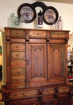 amazing French apothecary cabinet