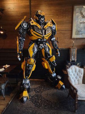 This Transformer is located in a Thia restaurant in our local community.