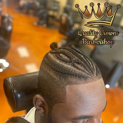 Braid style with edge up