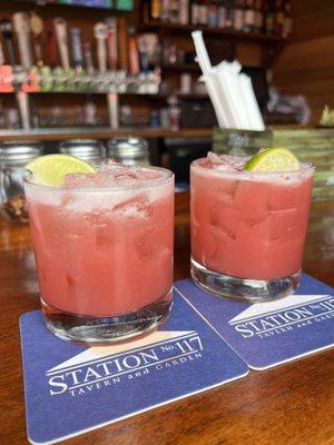 Strawberry margaritas