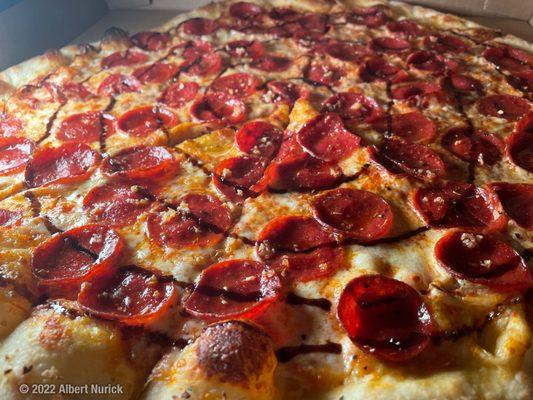 Pepperoni Masterclass. It's perfect straight off the menu, or you can get a little adventurous and add balsamic swirl.