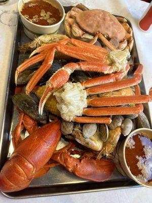 6 pounder with Local Sweet Kauai Prawns