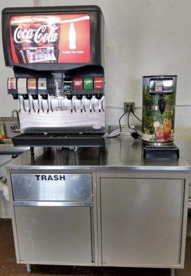 Soda machine, fountain drinks