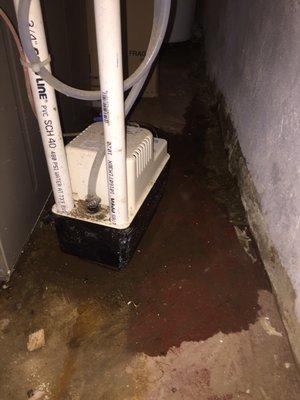 Brand new system. Condensate pump not hooked up. Led to water problems and mold in the basement.