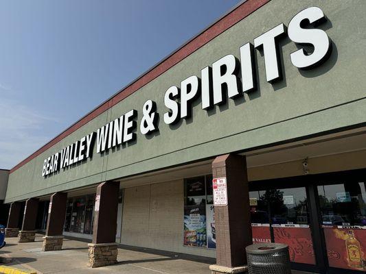 The front of the store and sign