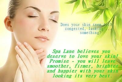 Spa Lane offers a variety of facial services!