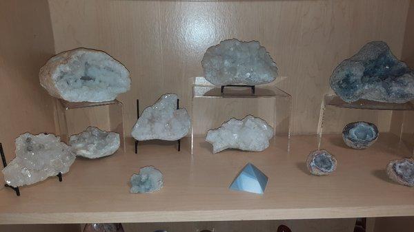 Zeolite Quartz and Blue Calcite