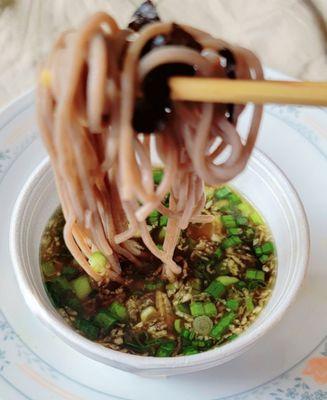 Hot day calls for soba