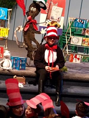 Celebrating Read Across America Day with a visit from The Cat in the Hat