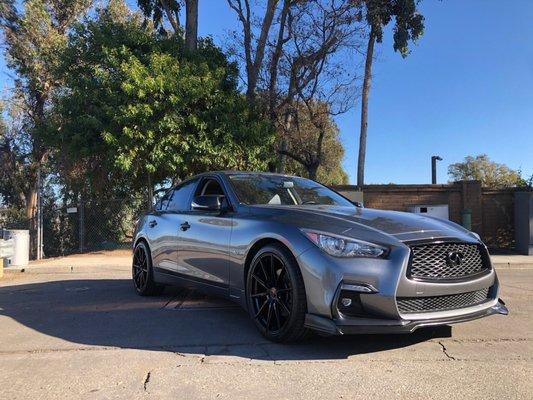 Q50 after the chrome delete.