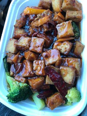 Orange tofu. Disappointed.