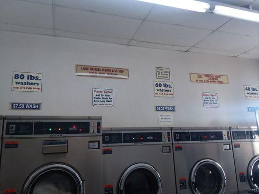 Tons of washers and dryers.