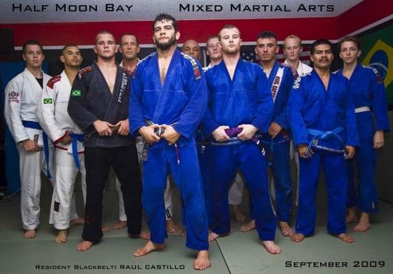 Raul Castillo and some teammates at HMBMMA