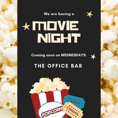 Come watch movies every Wednesday on our theater size screen with free popcorn