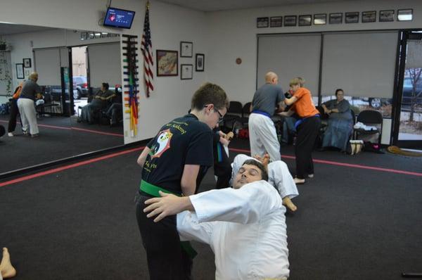 Alex Wrist lock  At Steiner Academy of Martial Arts