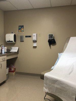 One of the exam rooms....