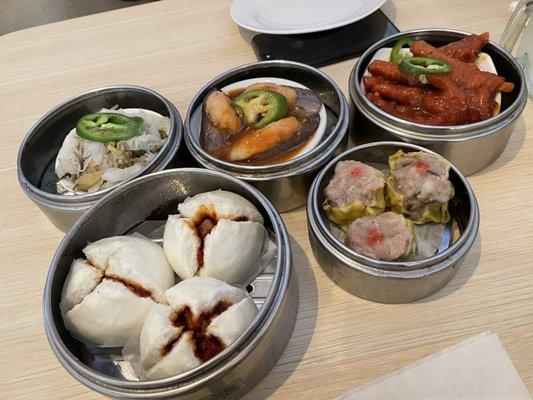 Dim Sum dishes on Sunday