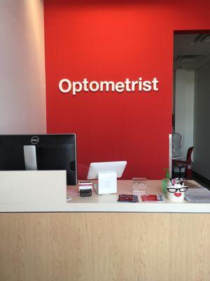 Front reception desk. Minimalistic and clean.