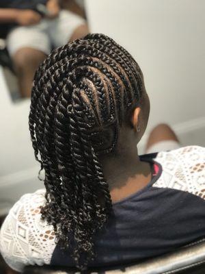 Kid's Creative Style (Design Cornrows & Two Strand Twists)