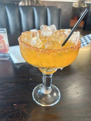 Mango Margarita on the rocks