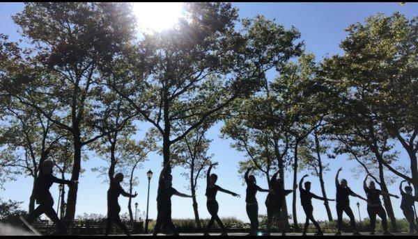 During Covid we sometimes did ballet class in Battery Park instead of online. It was a beautiful space to dance