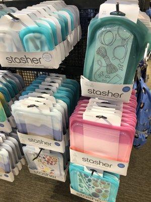 Stasher silicone non-plastic "Tupperware" alternative !