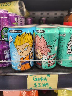 Dragonball Z fruit sodas