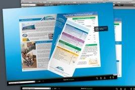 Web catalog or brochure flipbooks