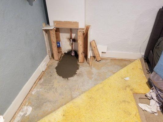 This was the state my basement was left in when Apex said the job was "complete".