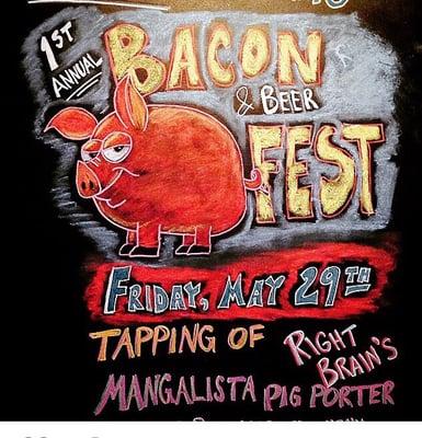 Amazing event we did with Bacon and Pork inspired food and beer pairings with a bacon eating contest to boot!