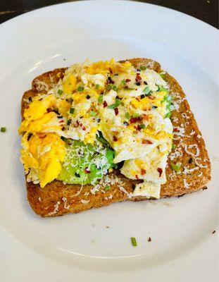 Avocado toast with scrambled egg - definitely recommend!!